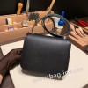 エルメス コンスタンス  ミニ ヴォーエプソン ブラック 89/ BlackRose ゴールド金具  constance19-066 全手縫い