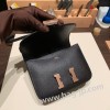 エルメス コンスタンス  ミニ ヴォーエプソン ブラック 89/ BlackRose ゴールド金具  constance19-066 全手縫い