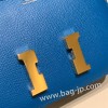 エルメス コンスタンス  ミニ ヴォーエプソン ブルードプリュス 7P /Blue de Presse シルバー金具  constance19-072 全手縫い