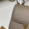 コンスタンス ミニ (Constance 19cm) ヴォー エプソン (Epsom) 18  エトゥープレーゴールド金具 黄金サイズ  実用的で美しさも兼ね備えています