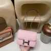2023 Mauve Pale  モーヴ・ペール  ローズゴールド金具 シェブルミゾル  Chevre  New stock コンスタンスミニ Constance 19cm 