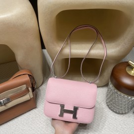 2023 Mauve Pale  モーヴ・ペール  ローズゴールド金具 シェブルミゾル  Chevre  New stock コンスタンスミニ Constance 19cm 