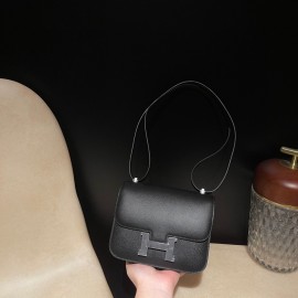 89/Black (Noir) ブラック ゴールド金具 コンスタンスミニ Constance 19cm ヴォーエプソン Epsom 