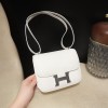 01/White (Blanc) ホワイト コンスタンスミニ ゴールド金具 Constance 19cm ヴォーエプソン Epsom 