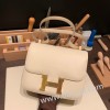 エルメス コンスタンスヴェルソ 24cm ヴォーエプソン Epsom クレ10 /Craie ゴールド金具  constance24-013 全手縫い
