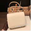 エルメス コンスタンスヴェルソ 24cm ヴォーエプソン Epsom クレ10 /Craie ゴールド金具  constance24-013 全手縫い