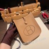 エルメス エヴリンアマゾンTPM Mini Evelyn  トリヨンクレマンス Clemence チャイ 0M/Chai ゴールド金具 Mini Evelyn--004 全手縫い