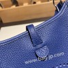 エルメス エヴリンアマゾンTPM Mini Evelyn  トリヨンクレマンス Clemence ブルーエレクトリック 7T/ Blue Electric シルバー金具 Mini Evelyn--010 全手縫い