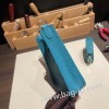 エルメス エヴリンアマゾンTPM Mini Evelyn  トリヨンクレマンス Clemence ブルーパオン 7F /Blue Paon   シルバー金具 Mini Evelyn--012 全手縫い