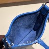 エルメス エヴリンアマゾンTPM Mini Evelyn  トリヨンクレマンス Clemence ブルーザンジバル B3 /Blue Zanzibar シルバー金具 Mini Evelyn--013 全手縫い