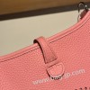 エルメス エヴリンアマゾンTPM Mini Evelyn  トリヨンクレマンス Clemence  ローズエテ K4/Rose d’ete シルバー金具 Mini Evelyn--016 全手縫い