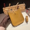 エルメス エヴリンアマゾンTPM Mini Evelyn  トリヨンクレマンス Clemence セサミ 2S/ Sesame   シルバー金具 Mini Evelyn--035 全手縫い