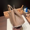 エルメス ガーデンパーティ TPM 18/Étoupe Grey (Étoupe)  エトゥープ 全手縫い