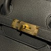 HAC 40x45 Togo ブラック ゴールドクラスプ メンズバッグ｜個性的デザイン × 高級素材 男神必携の大人モダンアイテム