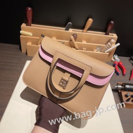 エルメス アルザン 25cm Halzan  トリヨンクレマンス X9/Mauve Syhalzanestre モーヴシルベストル  チャイ 0M/Chai ゴールド金具   Halzan25-002 全手縫い