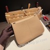 エルメス アルザン 25cm Halzan  トリヨンクレマンス X9/Mauve Syhalzanestre モーヴシルベストル  チャイ 0M/Chai ゴールド金具   Halzan25-002 全手縫い