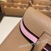 エルメス アルザン 25cm Halzan  トリヨンクレマンス X9/Mauve Syhalzanestre モーヴシルベストル  チャイ 0M/Chai ゴールド金具   Halzan25-002 全手縫い
