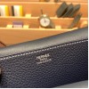 エルメス アルザン 25cm Halzan スイフト swift ブルーエレクトリック 7T Blue Electric   シルバー金具  Halzan25-030 全手縫い