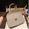 エルメス アルザン 31cm Halzan トリヨンクレマンス グリアスファルト M8 Gris Asphalt  シルバー金具  Halzan25-032 全手縫い