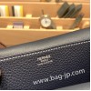 エルメス アルザン 31cm Halzan バレニア Barenia ブルーニュイ 2Z Blue nuit  シルバー金具  Halzan25-035 全手縫い
