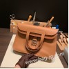 エルメス アルザン 22cm Halzan トリヨンクレマンス ゴールド 37 Gold  シルバー金具  Halzan25-036 全手縫い