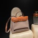 エルメス(Hermes) エールバッグ ジップ 31 2WAY ハンドバッグ Herbag Zip 31 ツイルアッシュ Étoupe Greyエトゥープ hebag31-009 全手縫い