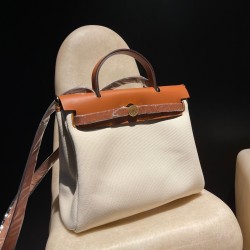 エルメス(Hermes) エールバッグ ジップ 31 2WAY ハンドバッグ Herbag Zip 31 ツイルアッシュ hebag31-023 全手縫い