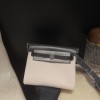 46/Ebene エベーヌ エルメス ショルダーバッグ エールバッグジップ ミニ ブラック/シルバー金具 トワルミリタリー/ヴァッシュハンター シルバー金具 