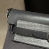 85/Ardoise  アルドワーズ エルメス ショルダーバッグ エールバッグジップ ミニ ブラック/シルバー金具 トワルミリタリー/ヴァッシュハンター シルバー金具 