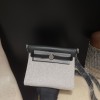 89/Black (Noir) ブラック エルメス ショルダーバッグ エールバッグジップ ミニ ブラック/シルバー金具 トワルミリタリー/ヴァッシュハンター シルバー金具 