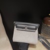 85//Ardoise  アルドワーズ エルメス ショルダーバッグ エールバッグジップ ミニ ブラック/シルバー金具 トワルミリタリー/ヴァッシュハンター シルバー金具 