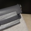 85//Ardoise  アルドワーズ エルメス ショルダーバッグ エールバッグジップ ミニ ブラック/シルバー金具 トワルミリタリー/ヴァッシュハンター シルバー金具 