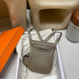  kelly ケリー ダブルショルダーバッグ Kelly jump スイフト swift 18 Étoupe Grey エトゥープ シルバー金具  ダブルショルダーバッグ 