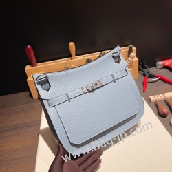 エルメス ジプシエール 28 Jypsiere 28 トリヨンクレマンス Clemence J7/Blue Lin  ブルーラン シルバー金具  Jypsiere-003 全手縫い