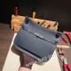 エルメス ジプシエール 28 Jypsiere 28 トリヨンクレマンス Clemence 2Z/Blue nuit ブルーニュイ シルバー金具  Jypsiere-004 全手縫い