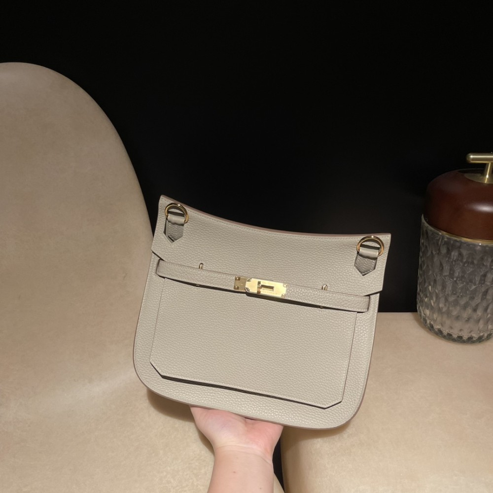 エルメス ジプシエール 31 Jypsiere 31 トリヨンクレマンス Clemence 18/Étoupe Grey (Étoupe)  エトゥープ ゴールド金具   Jypsiere-008 全手縫い