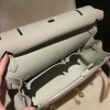 エルメス ジプシエール 31 Jypsiere 31 トリヨンクレマンス Clemence 18/Étoupe Grey (Étoupe)  エトゥープ ゴールド金具   Jypsiere-008 全手縫い
