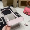 【jypsiere】ジプシーミニ エバーカラーレザー 調節可能キャンバス肩ベルト付き 09 2023 Mauve Pale シルバークラスプ レジャーカジュアルバッグ