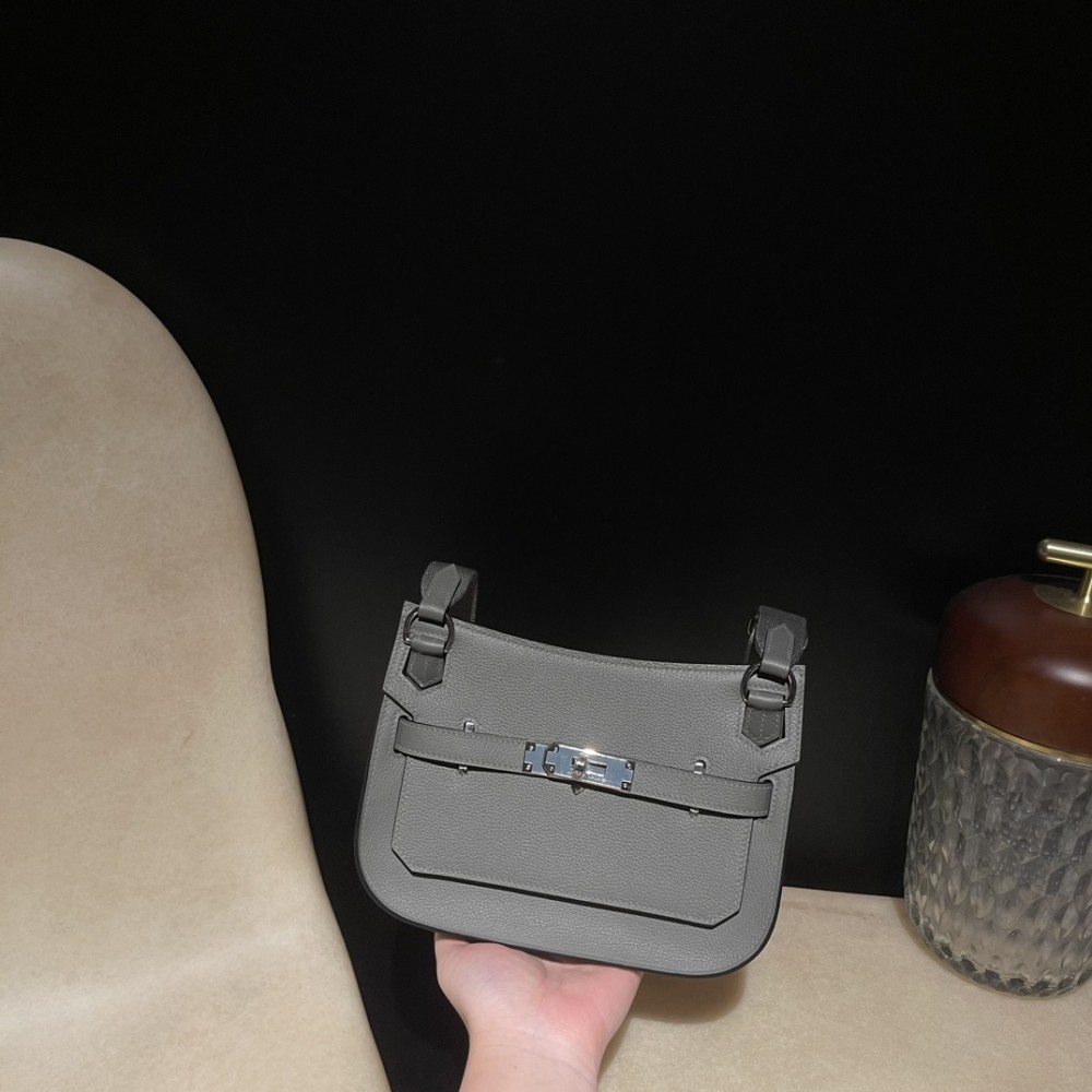 【jypsiere】ジプシーミニ エバーカラーレザー 調節可能キャンバス肩ベルト付き 0L/Gris Meyer シルバークラスプ 通勤・レジャーマルチバッグ