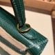 エルメス ケリー25cm  外縫い Lizard  ヴェールアングレ2Q /Vert Anglais ゴールド金具  kelly25-005 全手縫い