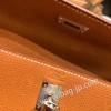 エルメス ケリー25cm Barenia  Barenia フォーブ 34 /Fauve シルバー金具  kelly25-015 全手縫い