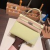  Chevre ジョーヌブルジョン R9 /Jaune Bourgeon シルバー金具  kelly25-016 全手縫い エルメス ケリー25cm 外縫い 