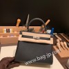 ブラック 89 /Black ゴールド金具 kelly25-019 全手縫い エルメス ケリー25cm  togo トゴ 