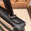 ブラック 89 /Black ゴールド金具 kelly25-019 全手縫い エルメス ケリー25cm  togo トゴ 