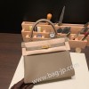 エトゥープ 18 /Étoupe Grey  ゴールド金具 kelly25-022 全手縫い エルメス ケリー25cm  togo トゴ