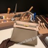 エトゥープ 18 /Étoupe Grey  ゴールド金具 kelly25-022 全手縫い エルメス ケリー25cm  togo トゴ