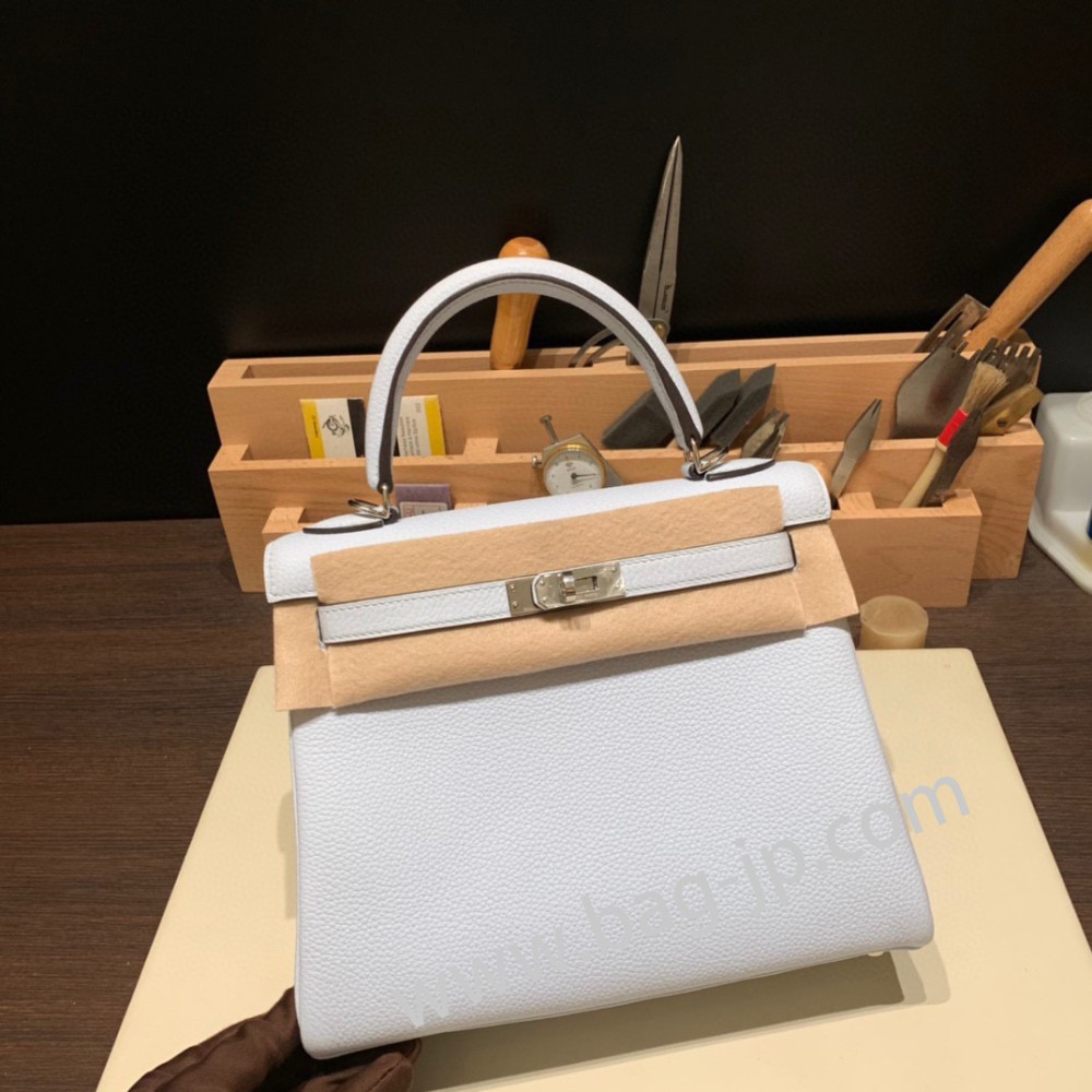 アズール 7R /Azur シルバー金具  kelly25-023 全手縫い エルメス ケリー25cm  togo トゴ