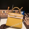 ジョーヌアンブル 9D /Jaune Ambre ゴールド金具  kelly25-028 全手縫い エルメス ケリー25cm  togo トゴ