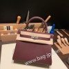 ボルドー 57 /Bordeaux シルバー金具  kelly25-032 全手縫い エルメス ケリー25cm  togo トゴ