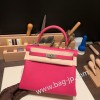 ローズメキシコ 0D/ Rose Mexico シルバー金具  kelly25-036 全手縫い エルメス ケリー25cm  togo トゴ